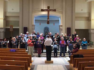 Chorus Catholicus rehearsal